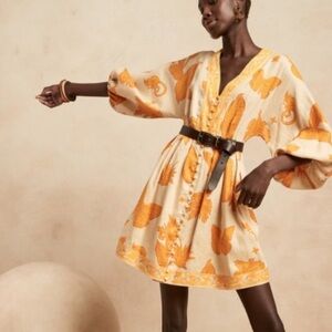 Banana republic butterfly cotton dress